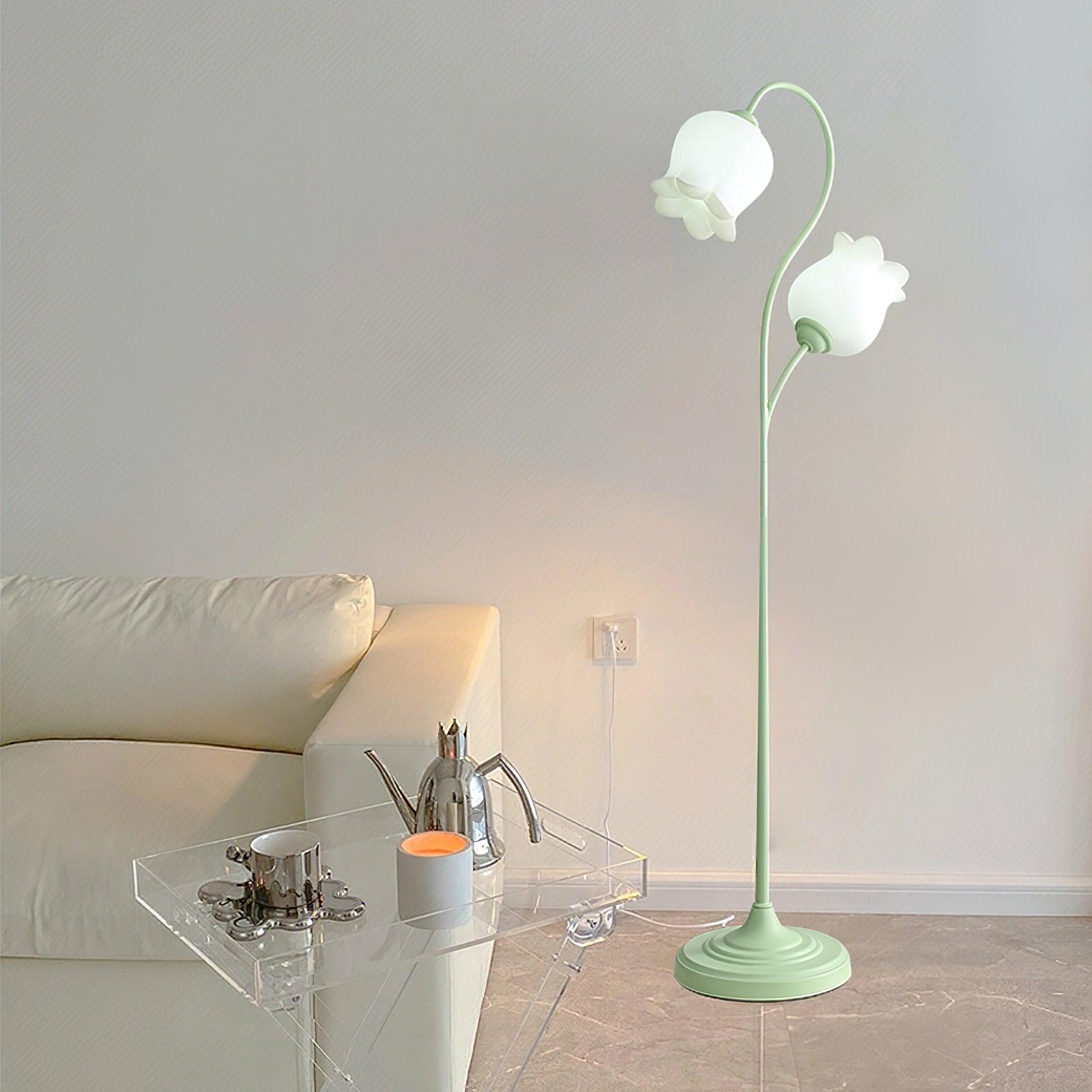 Zevelil Floral Floor Lamp