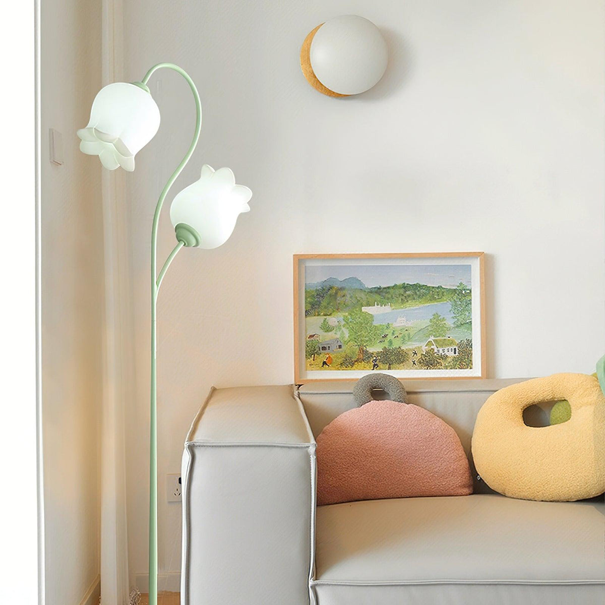 Zevelil Floral Floor Lamp
