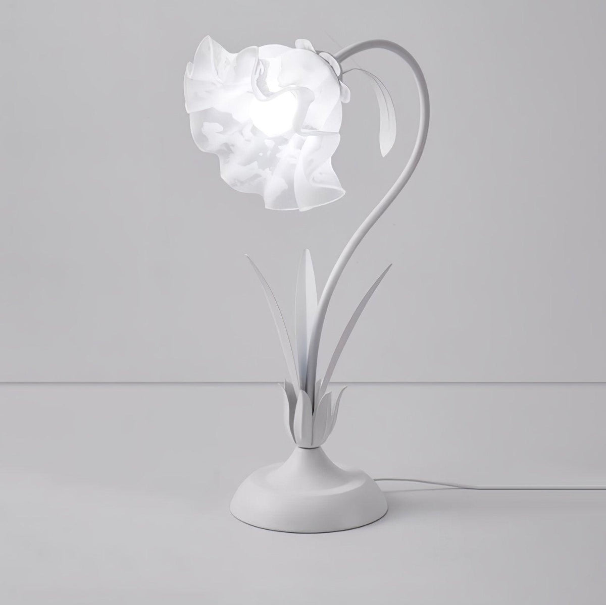 Zorien Acrylic Floral Table Lamp