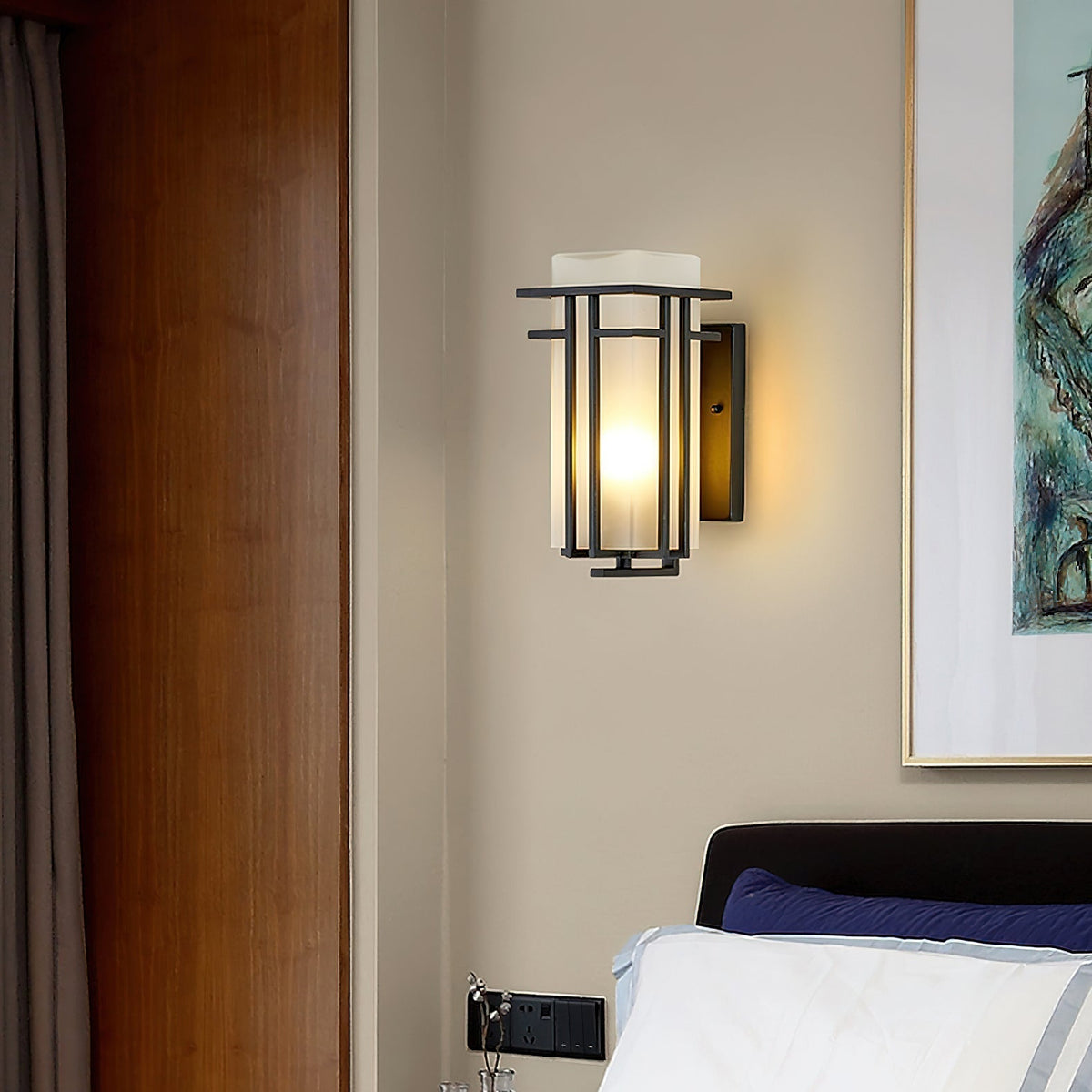 Wilen Outdoor Wall Lamp Iron Lantern Retro