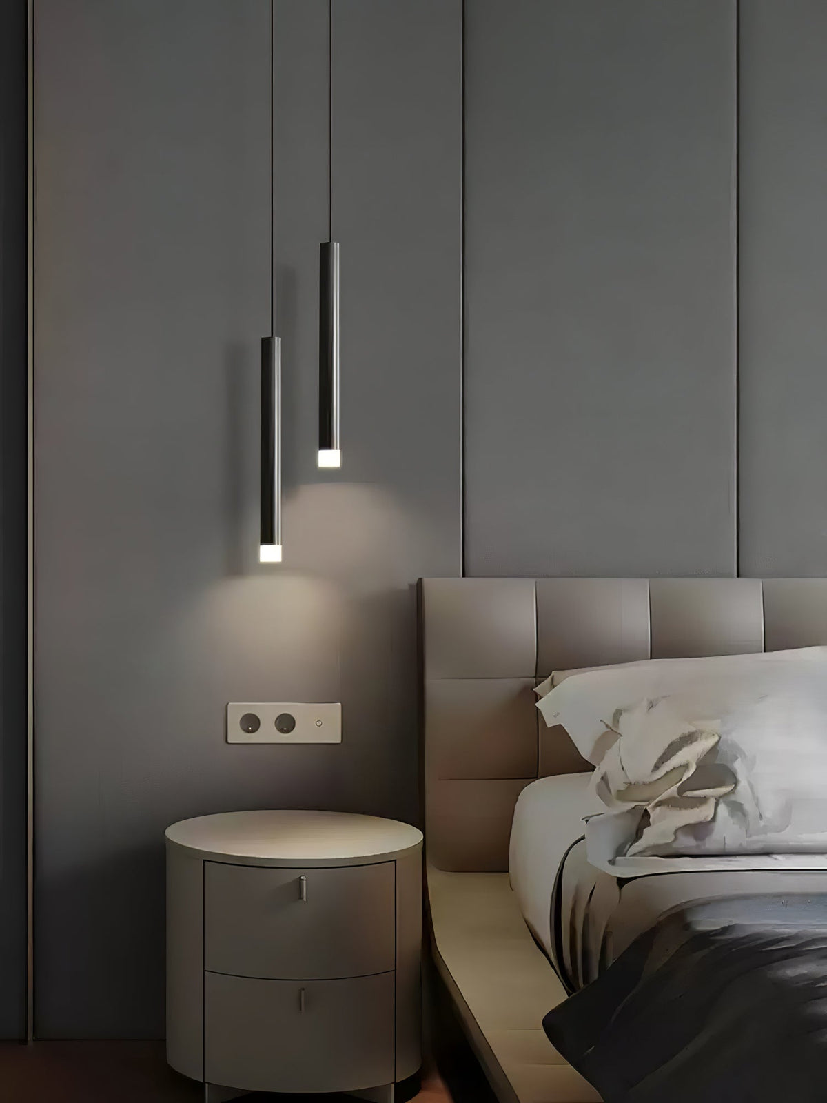 Cetheel Modern Minimalist Brass Plastic Pendant Light
