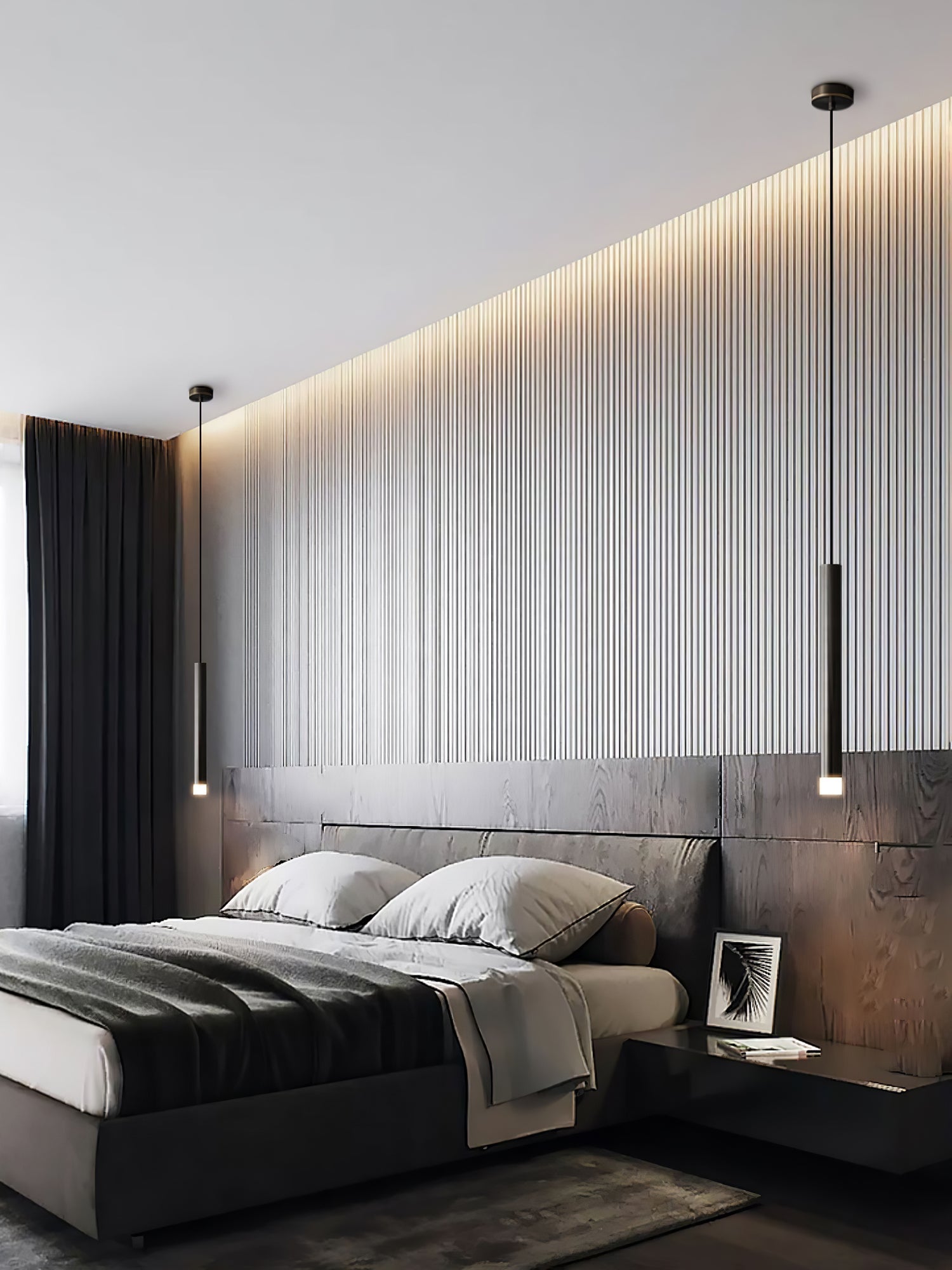 Cetheel Modern Minimalist Brass Plastic Pendant Light
