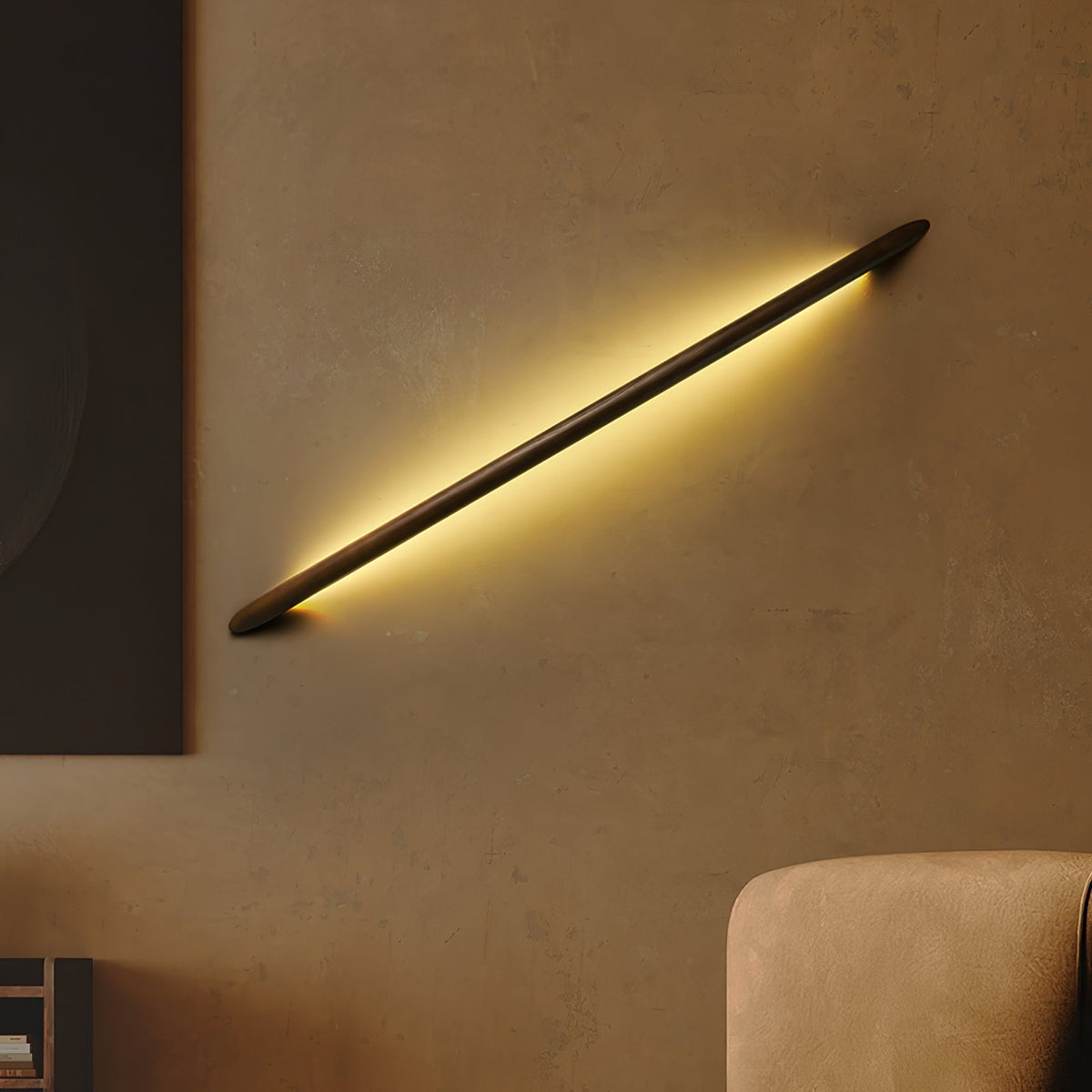 Evvinos Modern Minimalist Linear Wood Wall Light