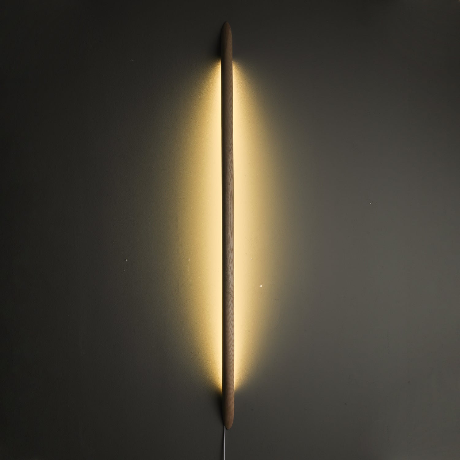 Evvinos Modern Minimalist Linear Wood Wall Light