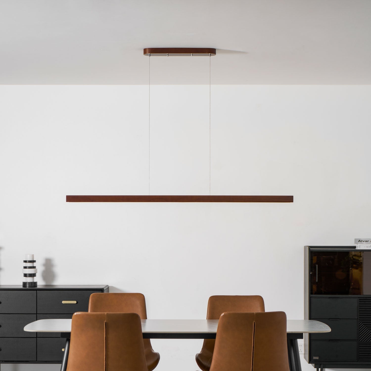 Calderwood Linear Wooden Pendant Light