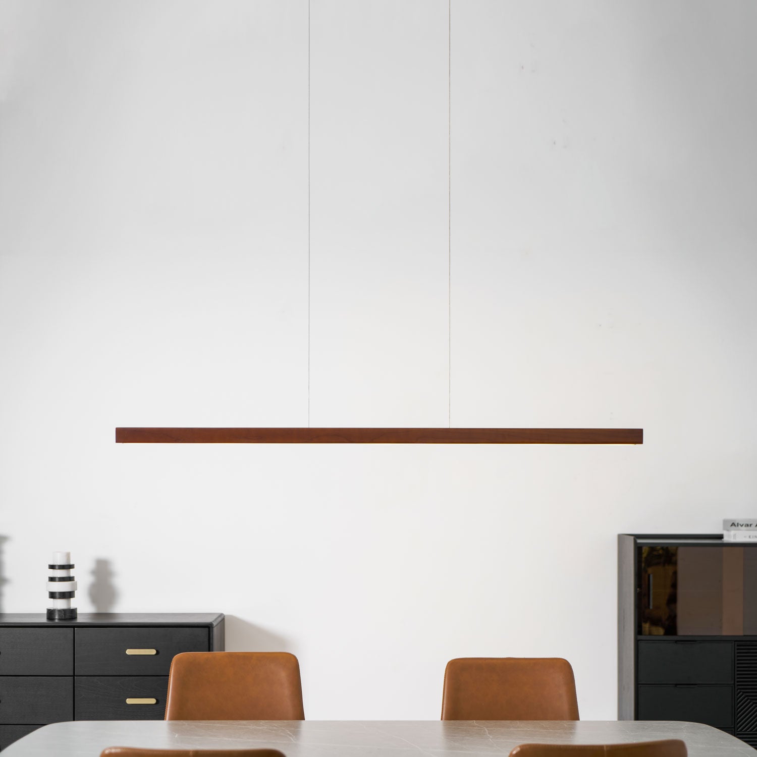 Calderwood Linear Wooden Pendant Light