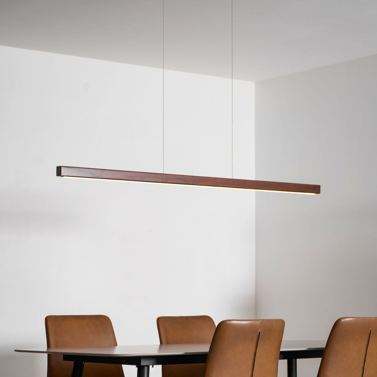Calderwood Linear Wooden Pendant Light
