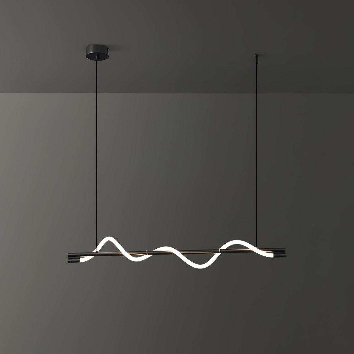 Pulse Minimalist Brass Pendant Lamp