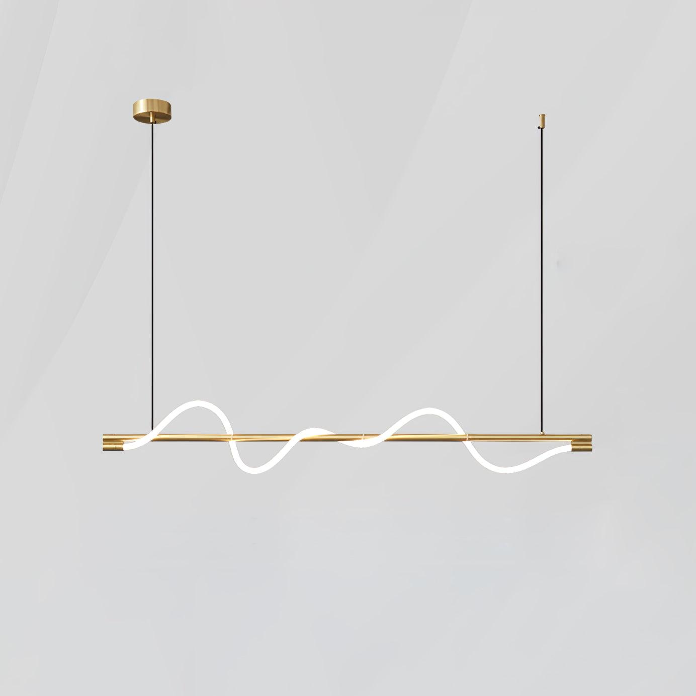 Pulse Minimalist Brass Pendant Lamp
