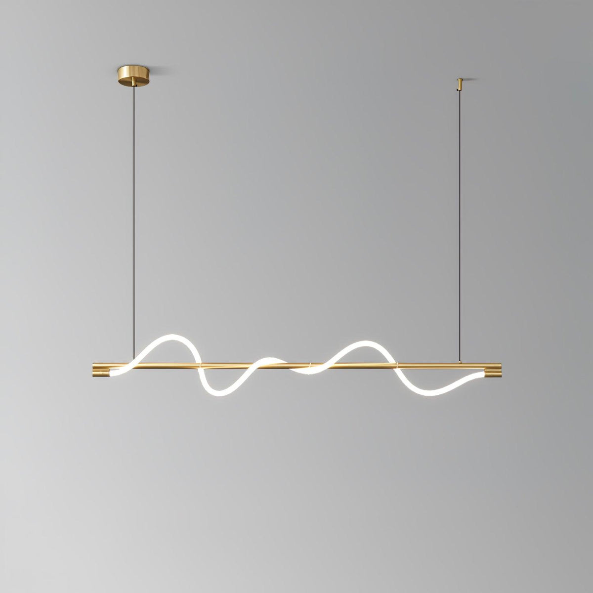 Pulse Minimalist Brass Pendant Lamp