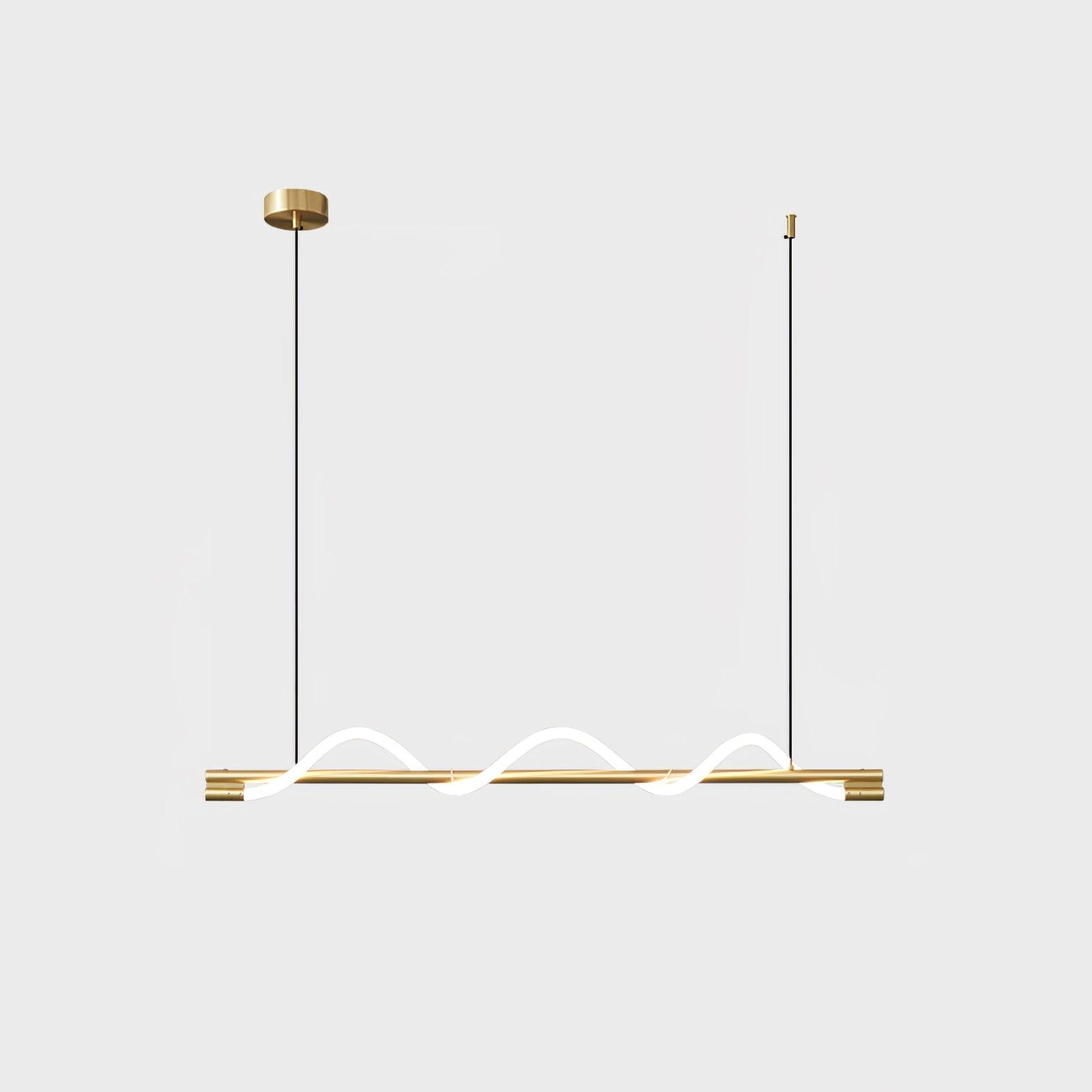 Pulse Minimalist Brass Pendant Lamp