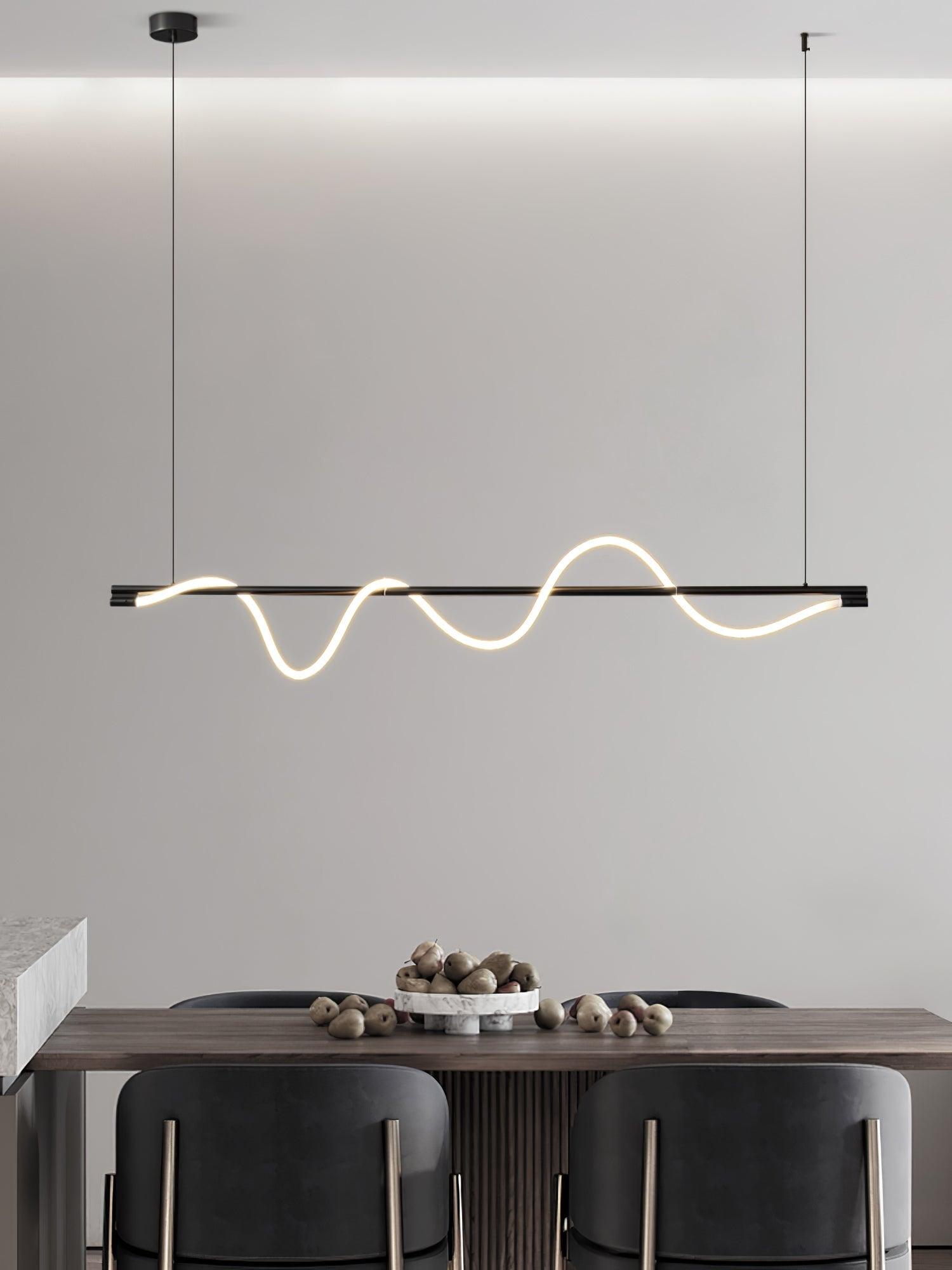 Pulse Minimalist Brass Pendant Lamp