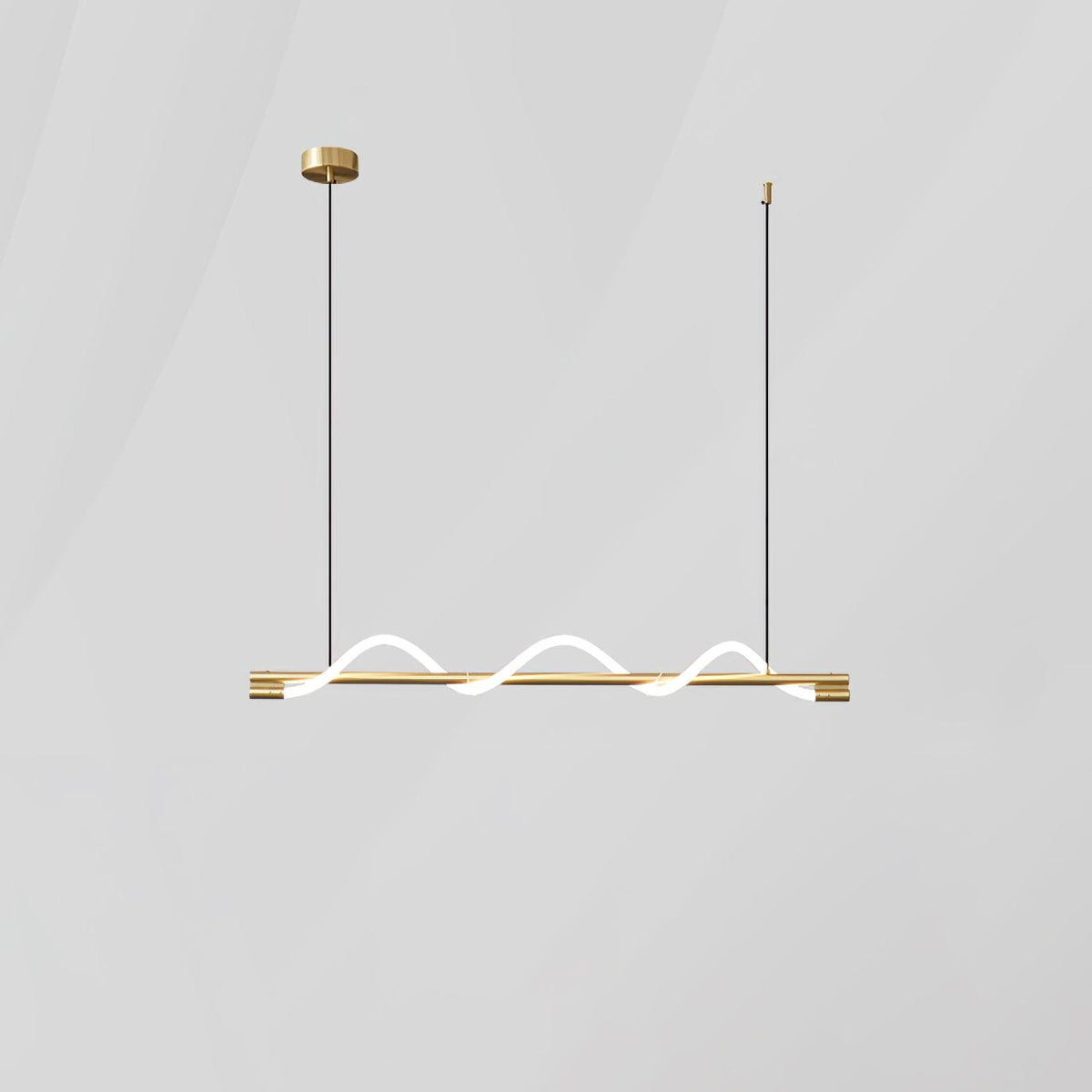 Pulse Minimalist Brass Pendant Lamp