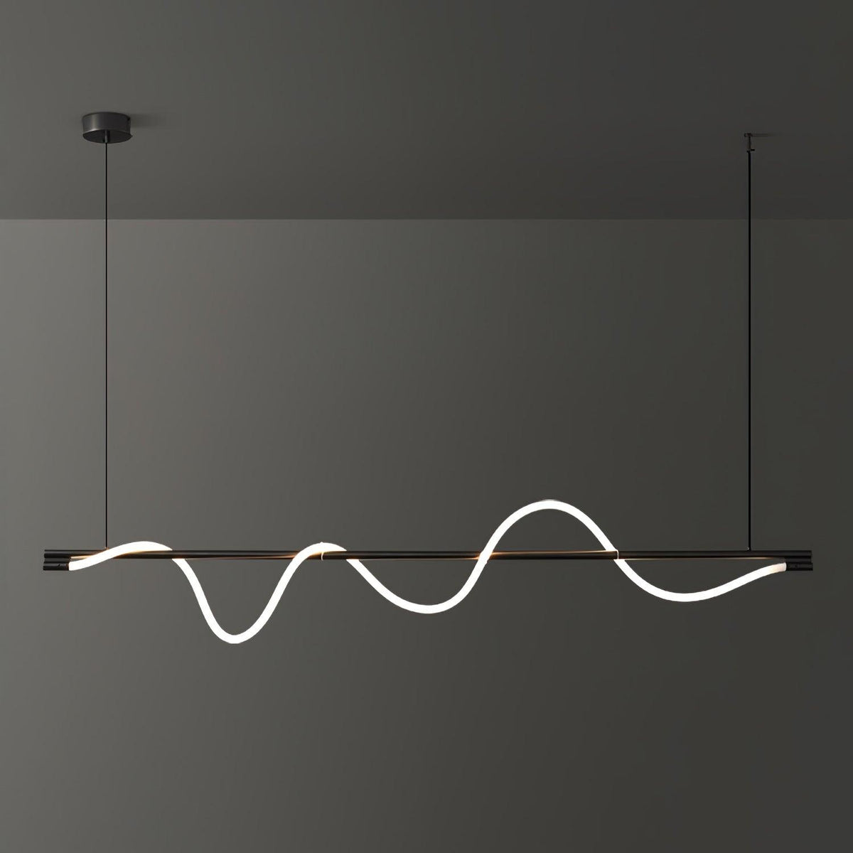 Pulse Minimalist Brass Pendant Lamp