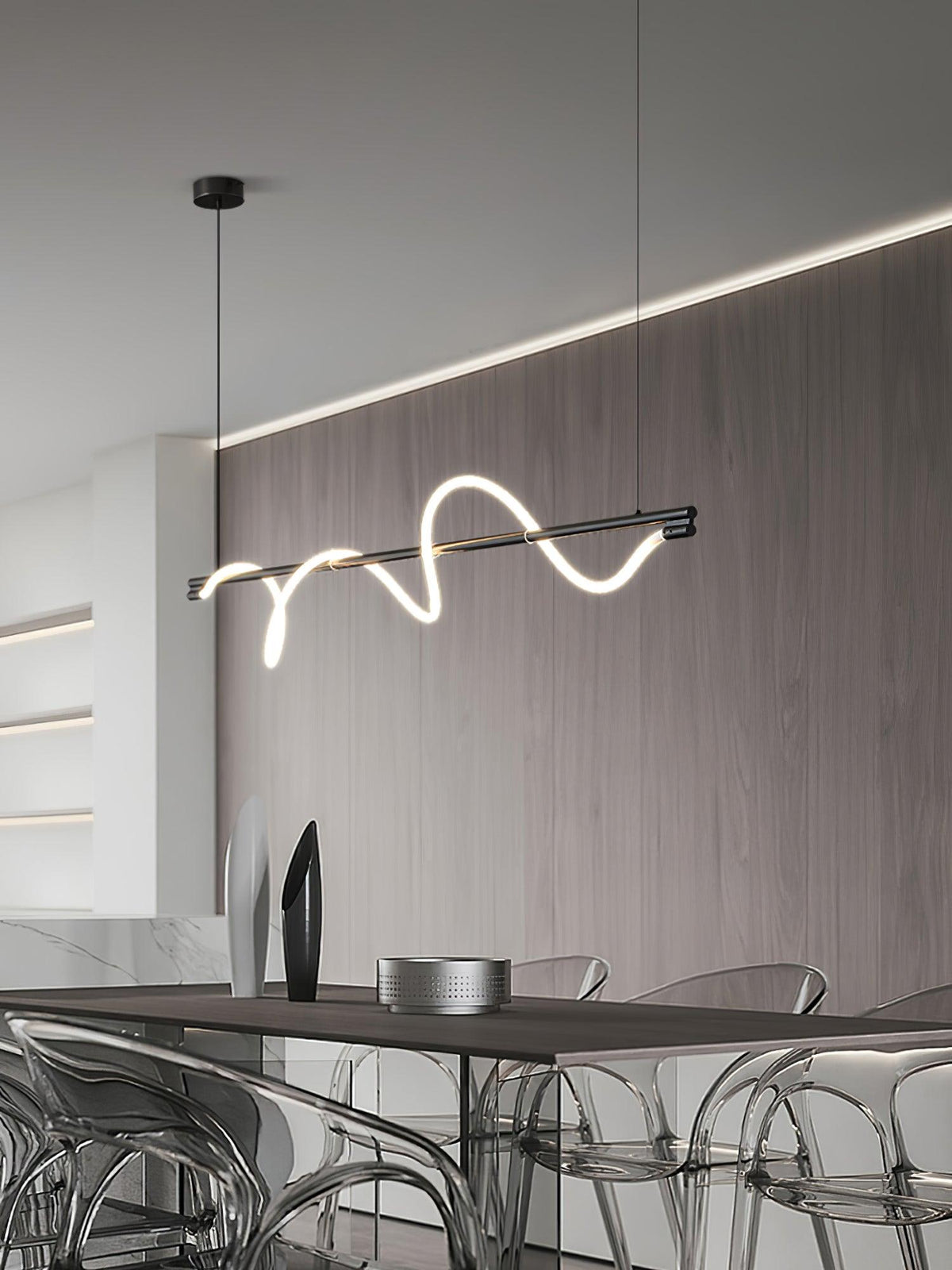 Pulse Minimalist Brass Pendant Lamp