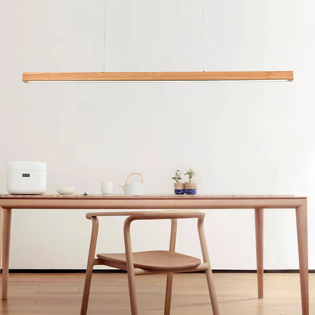 Calderwood Linear Wooden Pendant Light