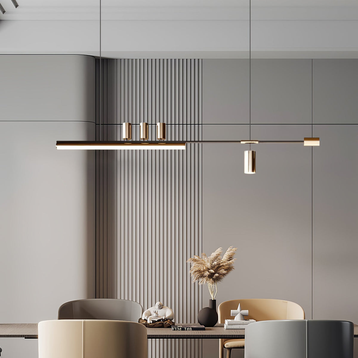Aulten Modern Minimalist Linear Island Pendant Lamp