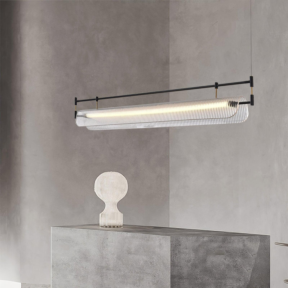 Meldo Chandelier Linear Strip Acrylic Long