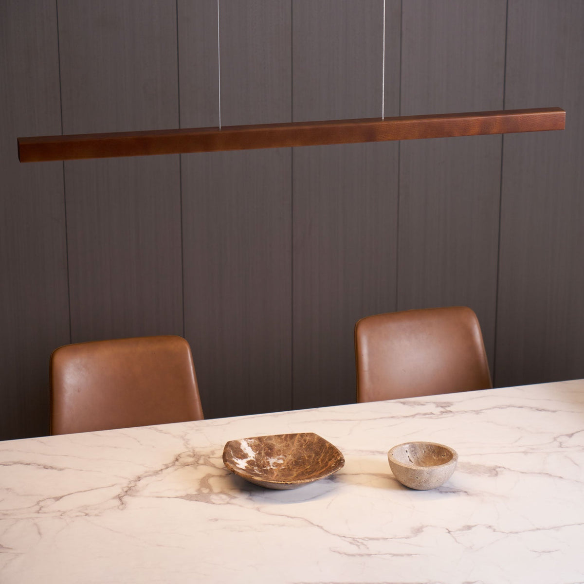 Calderwood Linear Wooden Pendant Light