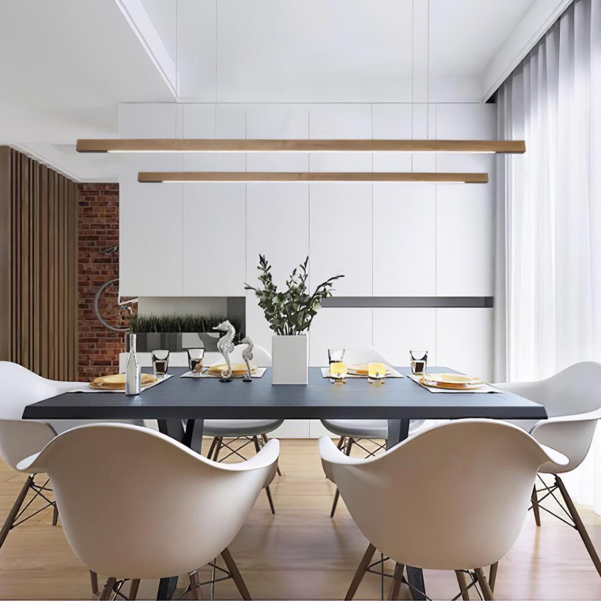 Calderwood Linear Wooden Pendant Light