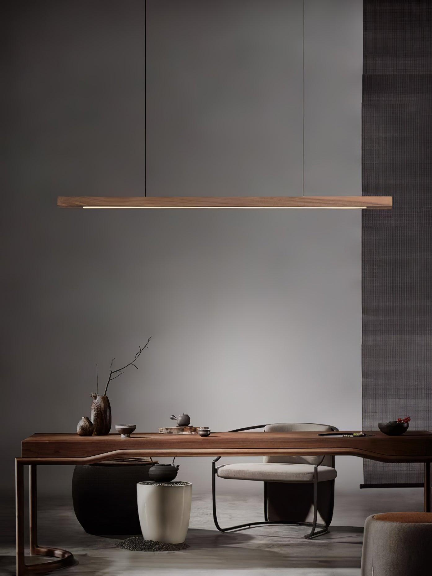 Calderwood Linear Wooden Pendant Light