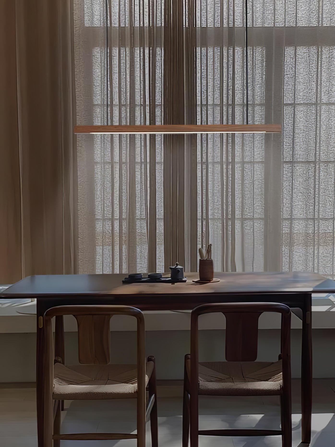 Calderwood Linear Wooden Pendant Light