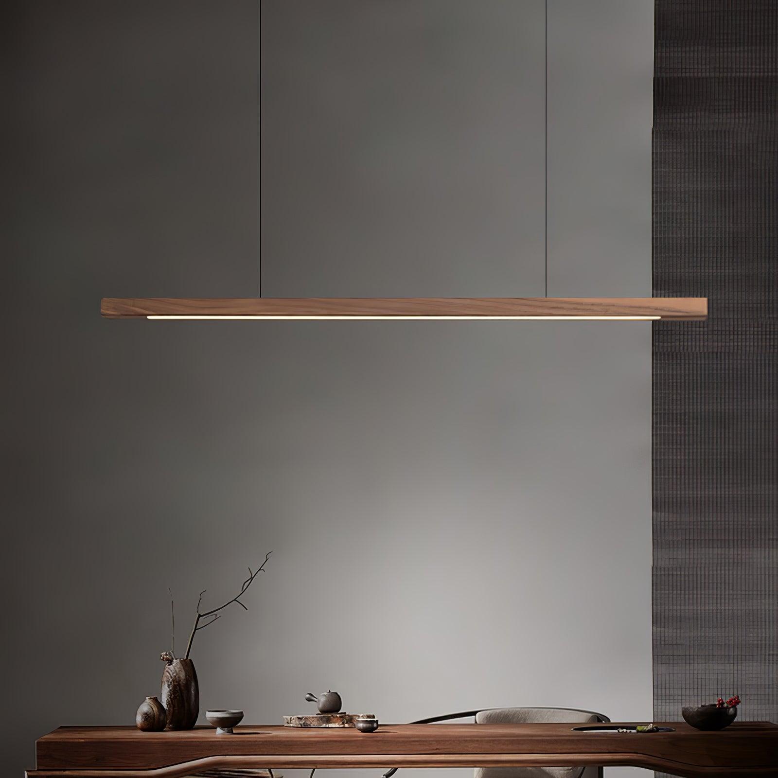 Calderwood Linear Wooden Pendant Light