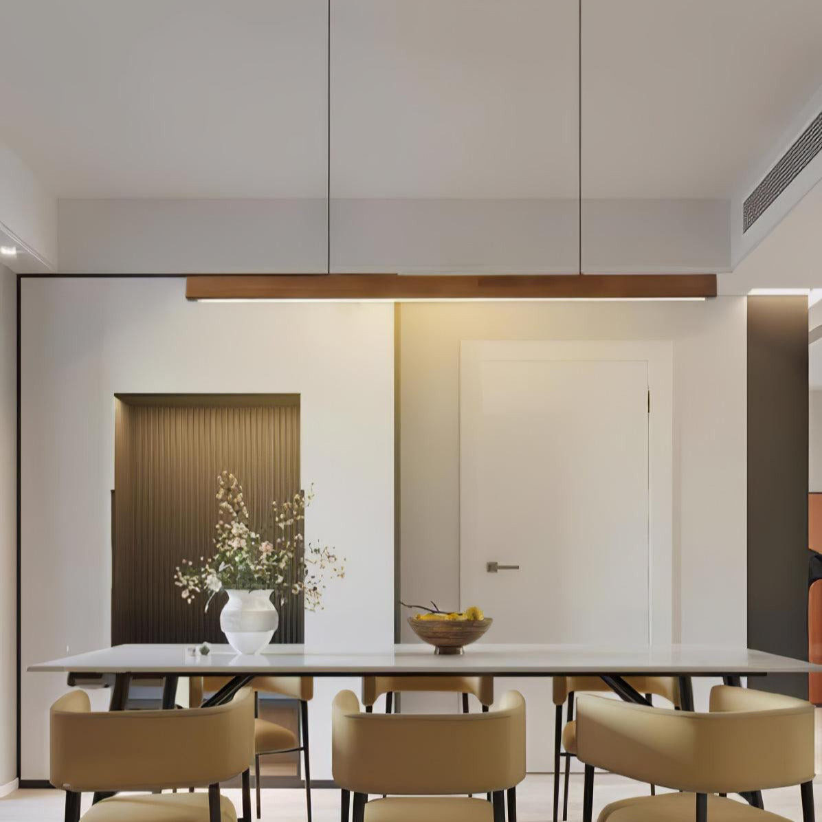 Calderwood Linear Wooden Pendant Light