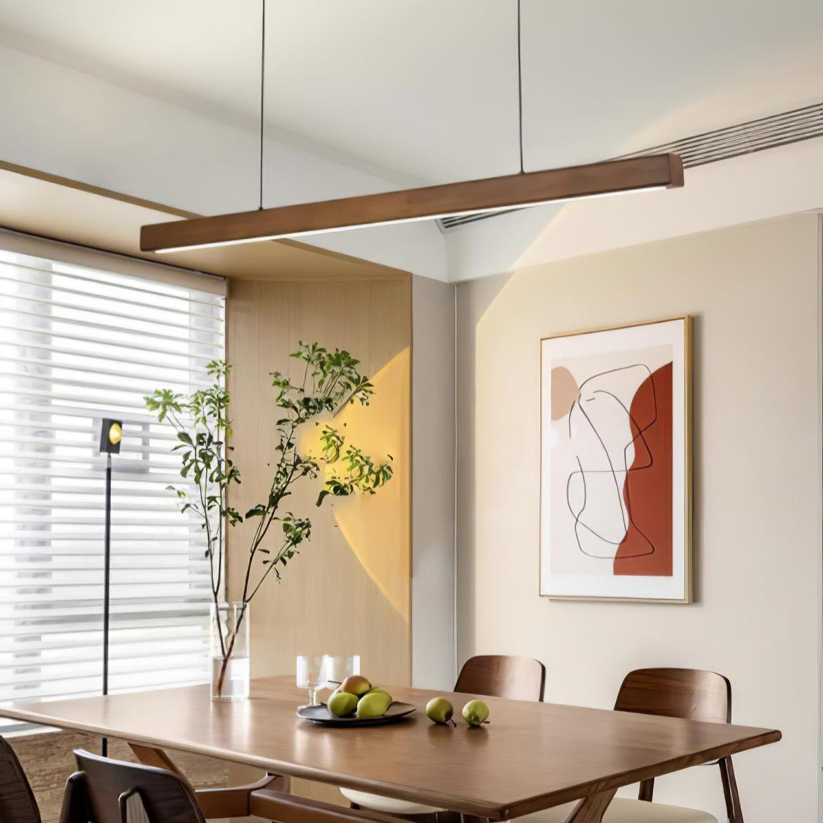 Calderwood Linear Wooden Pendant Light