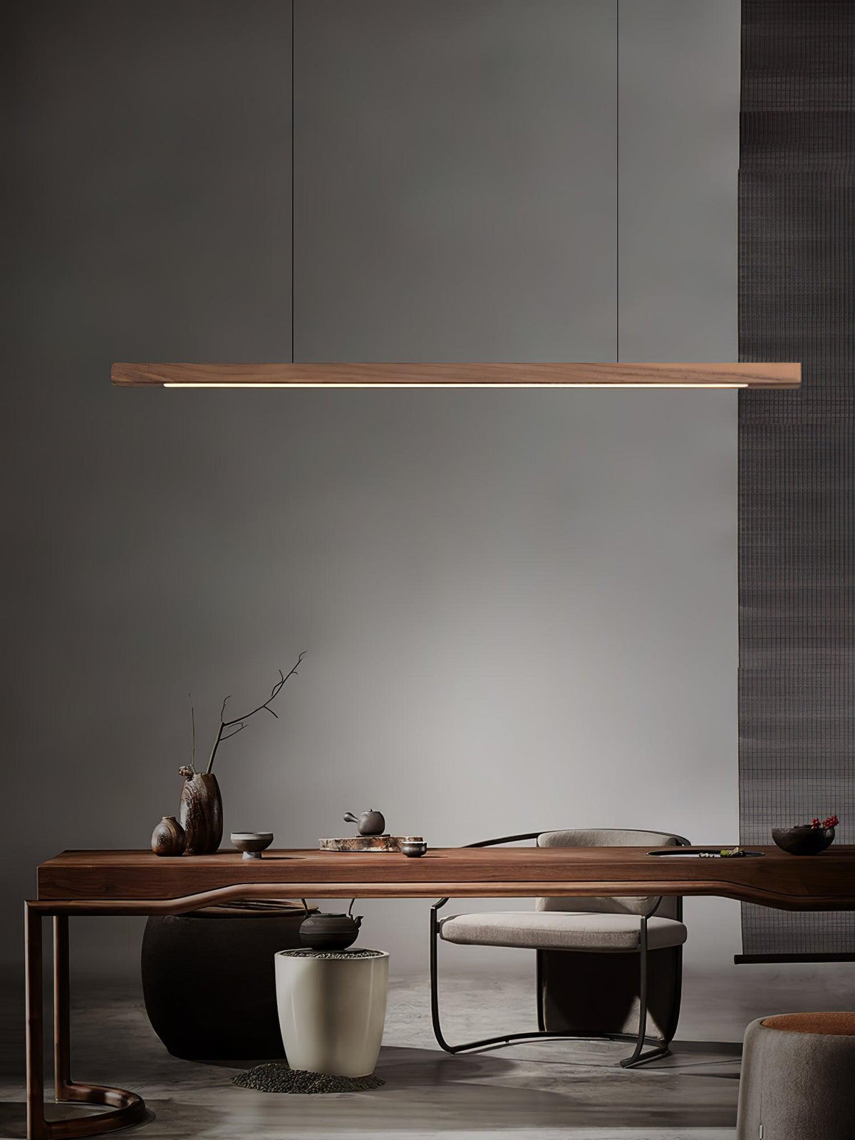 Calderwood Linear Wooden Pendant Light