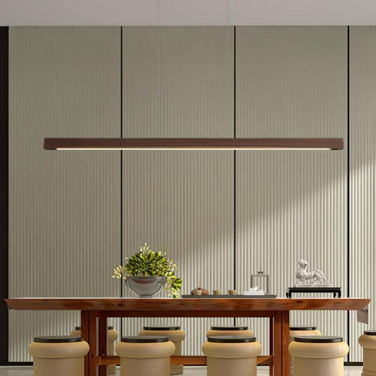 Calderwood Linear Wooden Pendant Light
