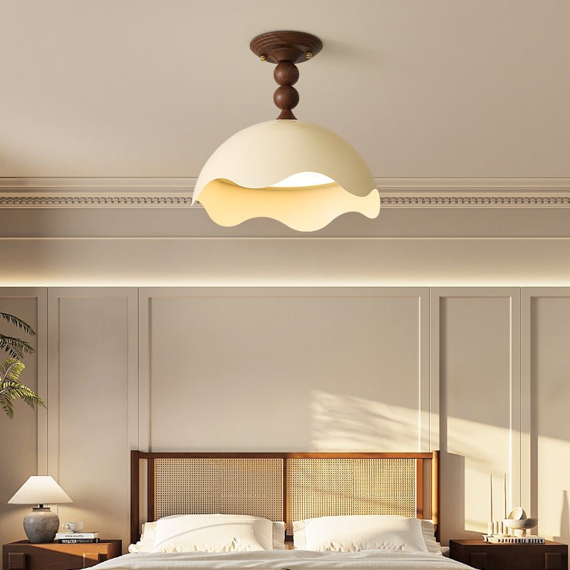 Solwick Scallop Flush Mount Ceiling Light