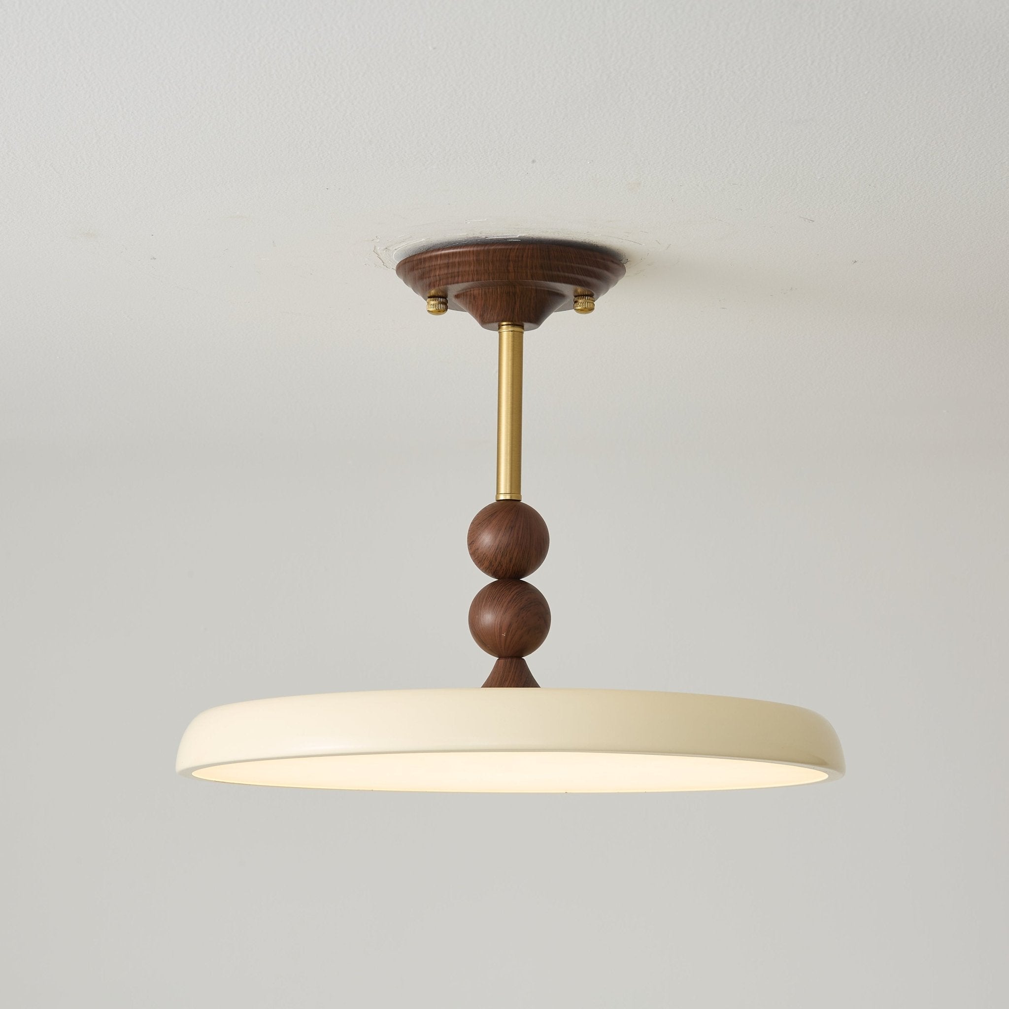 Solwick Scallop Flush Mount Ceiling Light