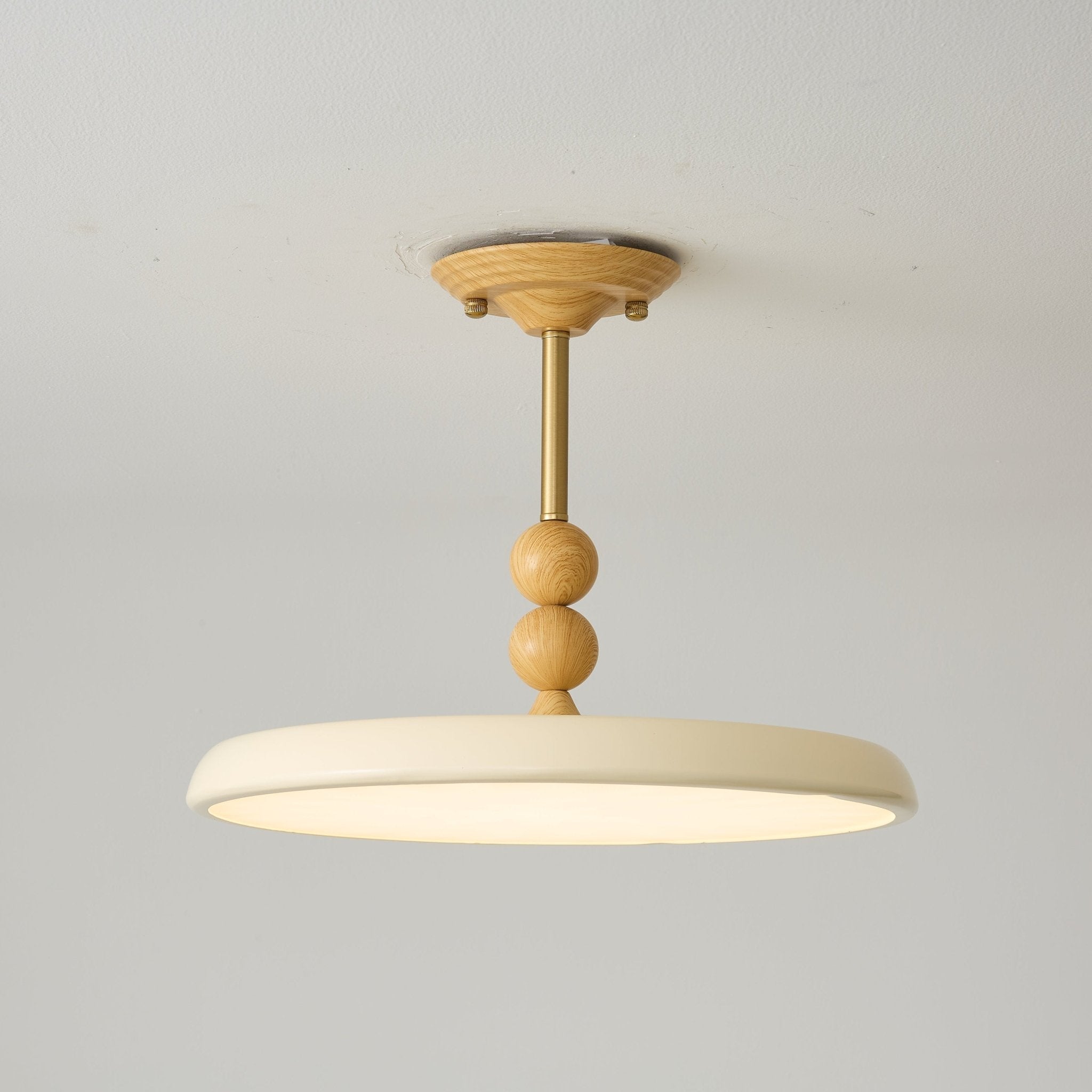 Solwick Scallop Flush Mount Ceiling Light