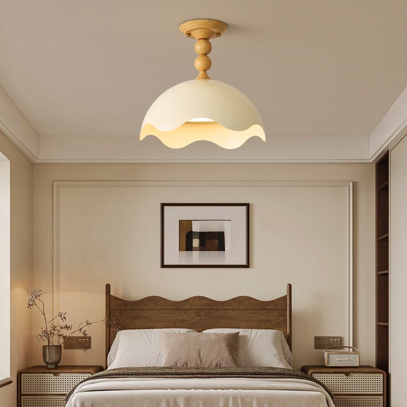 Solwick Scallop Flush Mount Ceiling Light