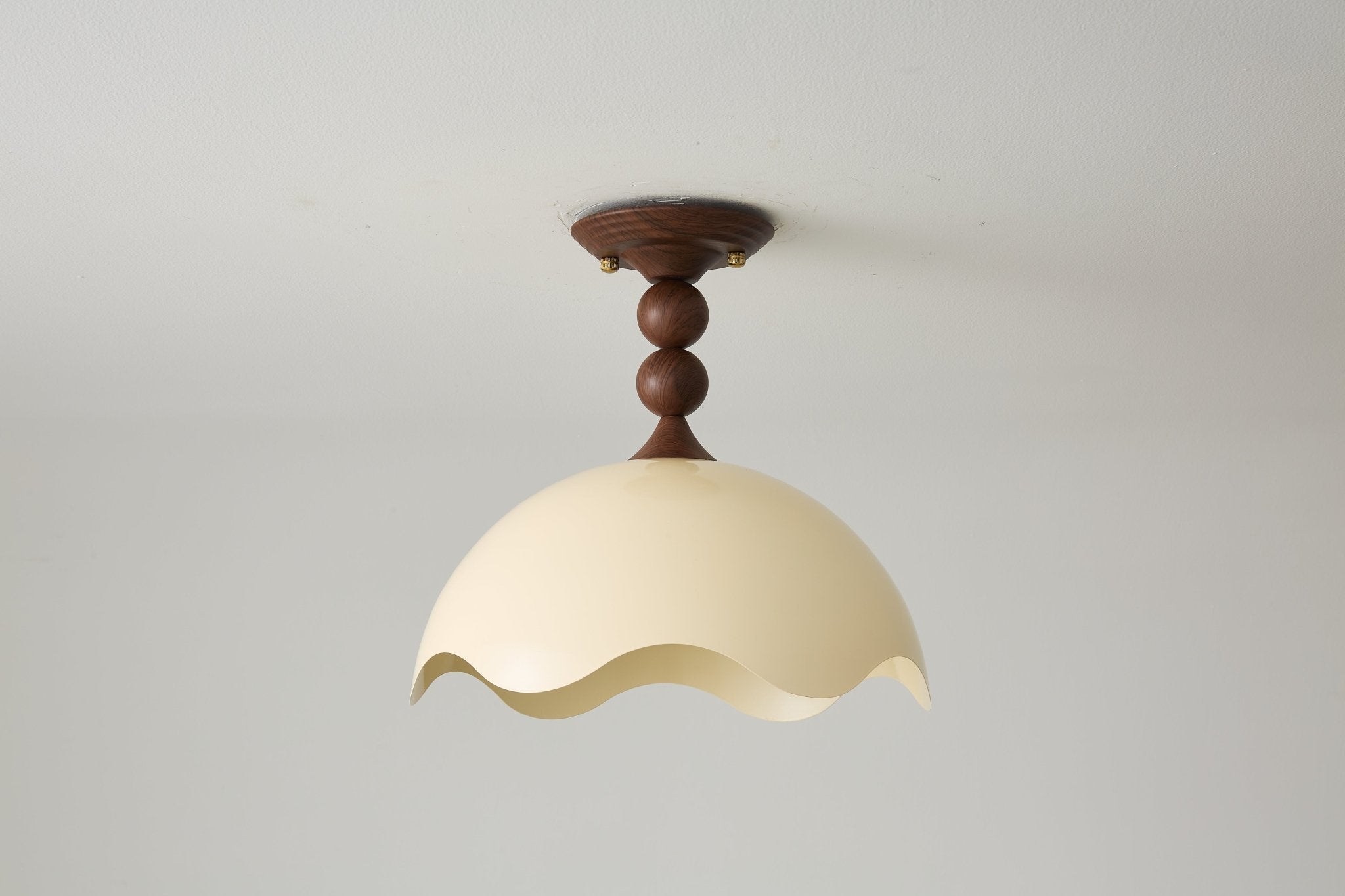 Solwick Scallop Flush Mount Ceiling Light