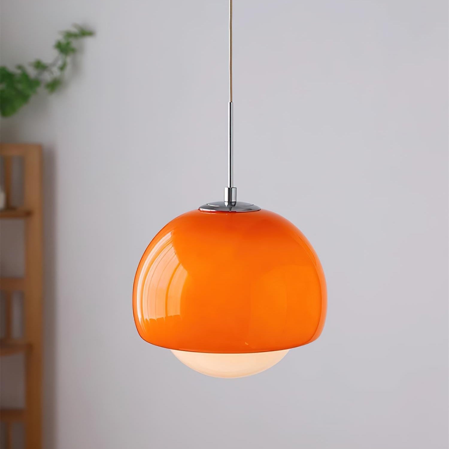 Pendant Light Glass Globe Retro Modern Style Colorful Soft Illumination - Neutral Decor
