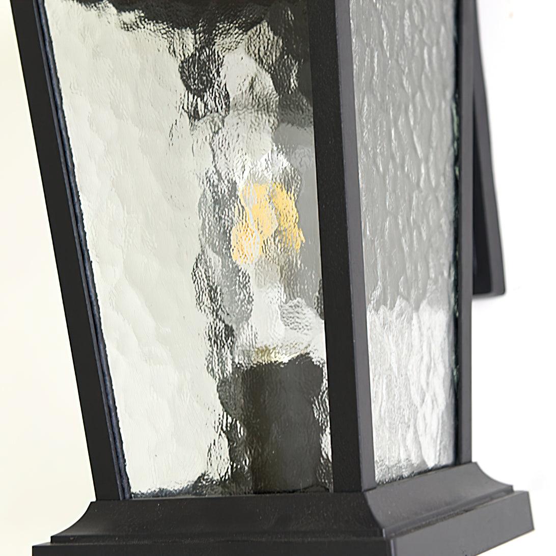 Edwin Birdcage Elegance Glass Outdoor Wall Lamp