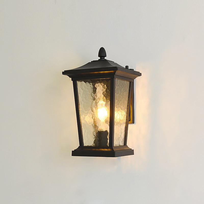 Edwin Birdcage Elegance Glass Outdoor Wall Lamp