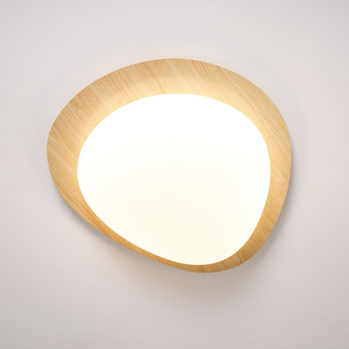 Sylenia Ceiling Light Pebble Walnut Acrylic LED