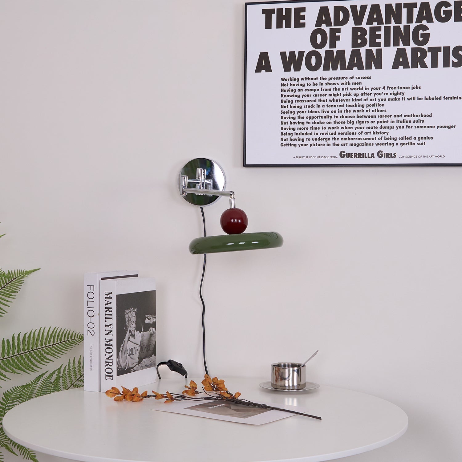 Caspstead Lola Plug In Indoor Wall Light