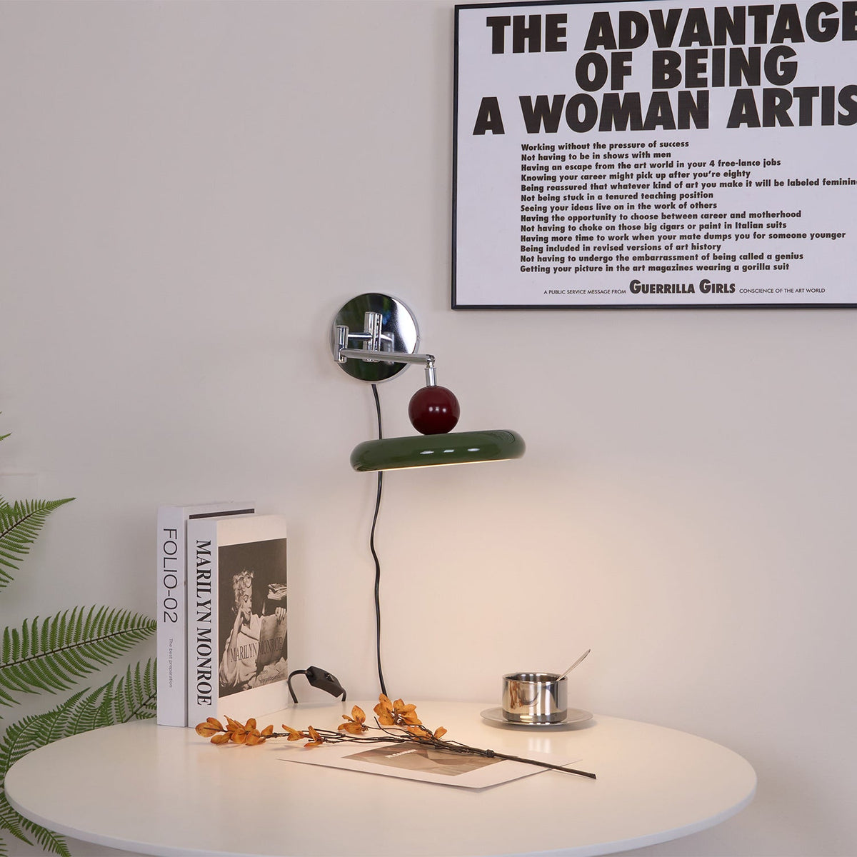 Caspstead Lola Plug In Indoor Wall Light