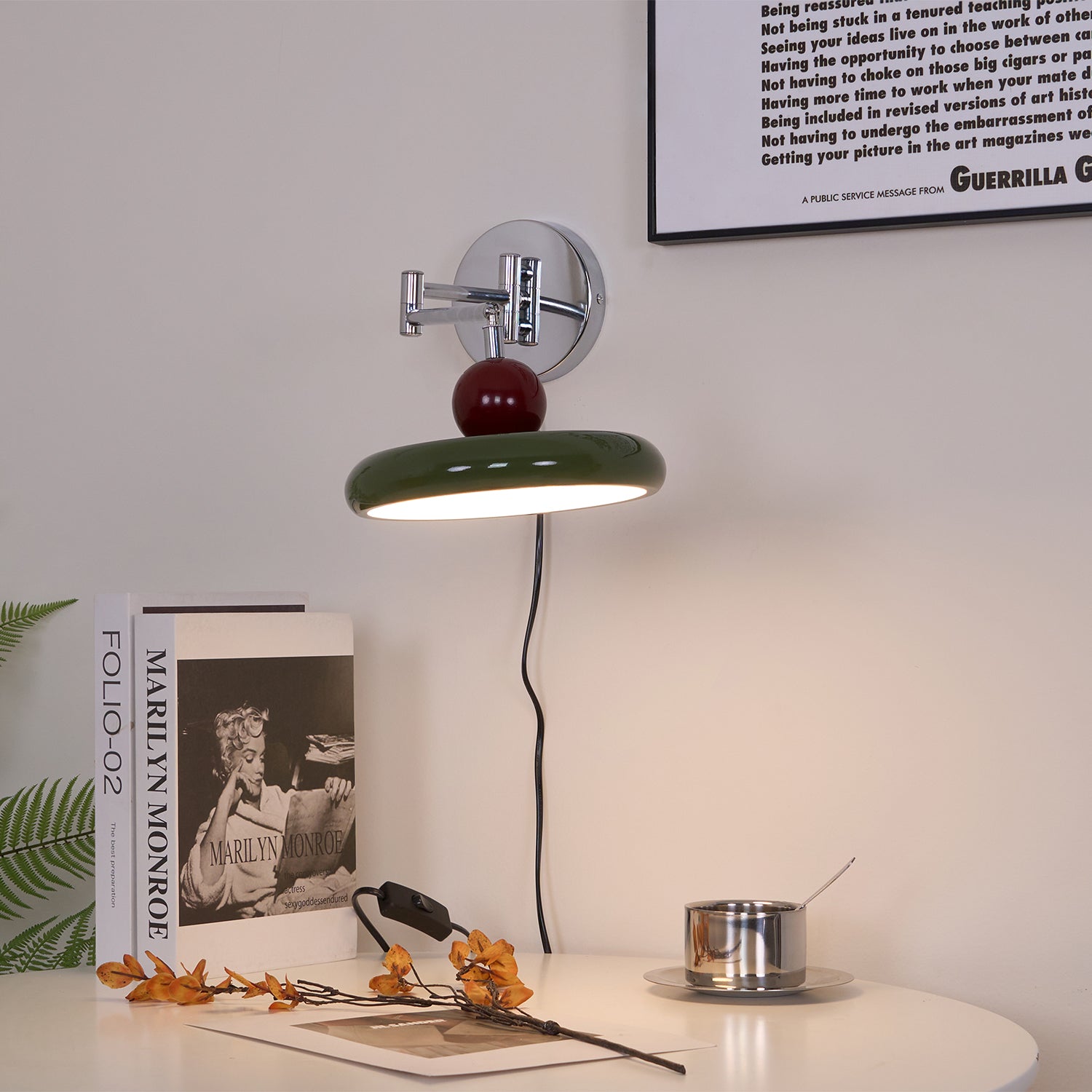 Caspstead Lola Plug In Indoor Wall Light
