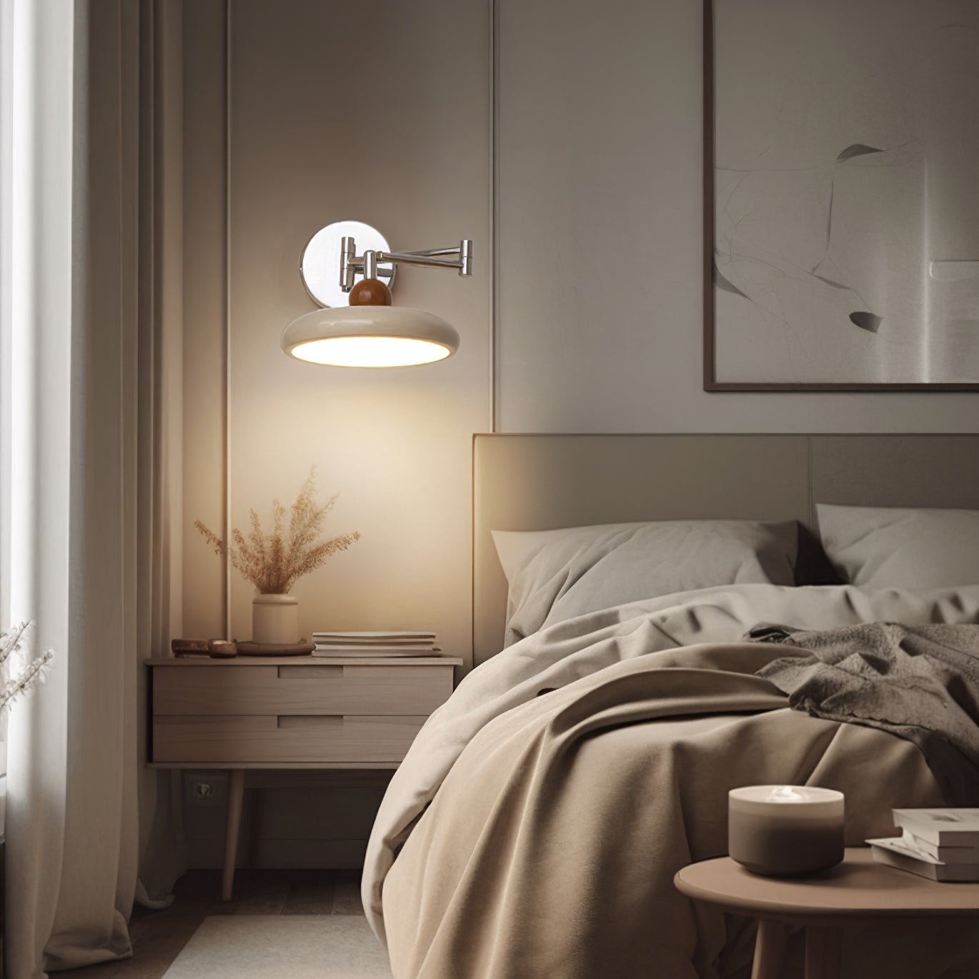 Virelse Vintage Acrylic Wall Lamp - Neutral Decor