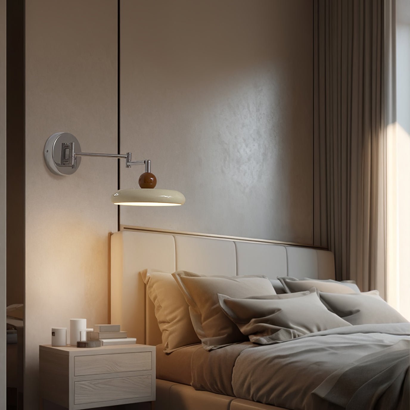 Virelse Vintage Acrylic Wall Lamp - Neutral Decor