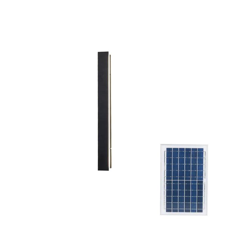 Renalira Long Strip Solar Outdoor Sconce