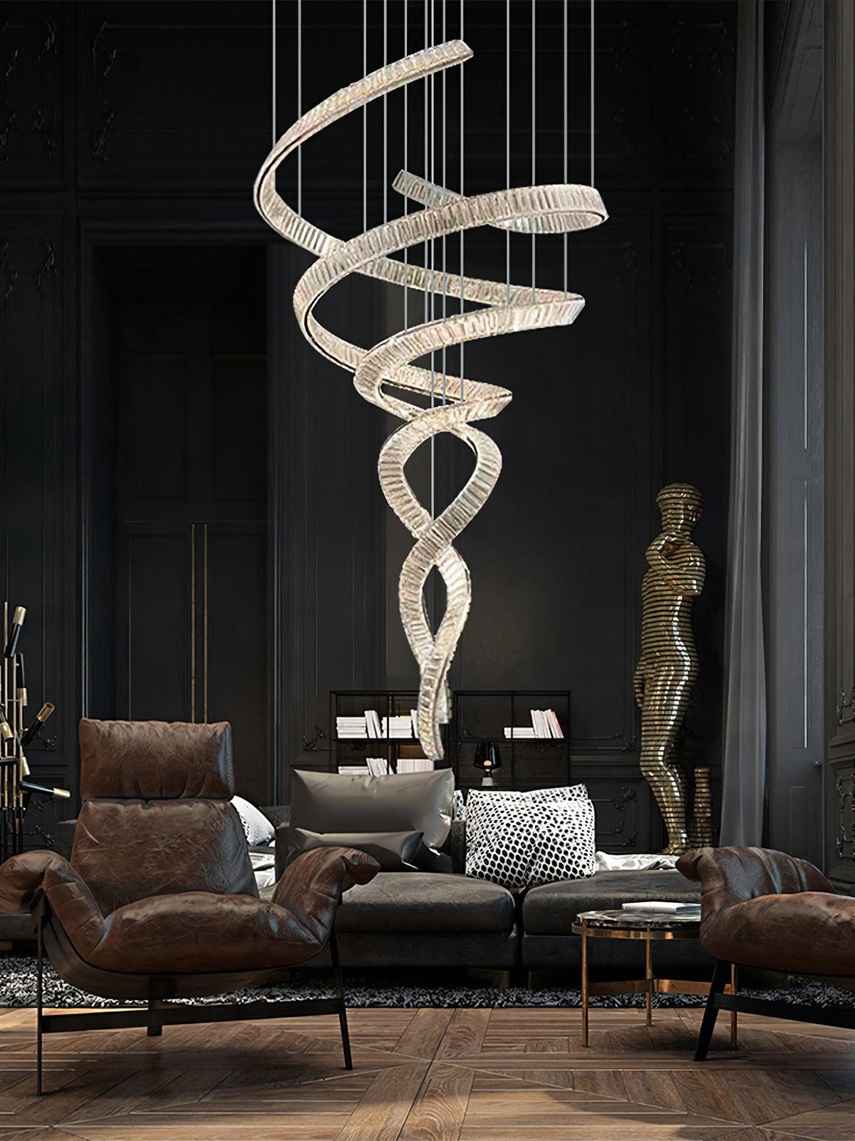 Cotalan Fluid Gold Pendant Light