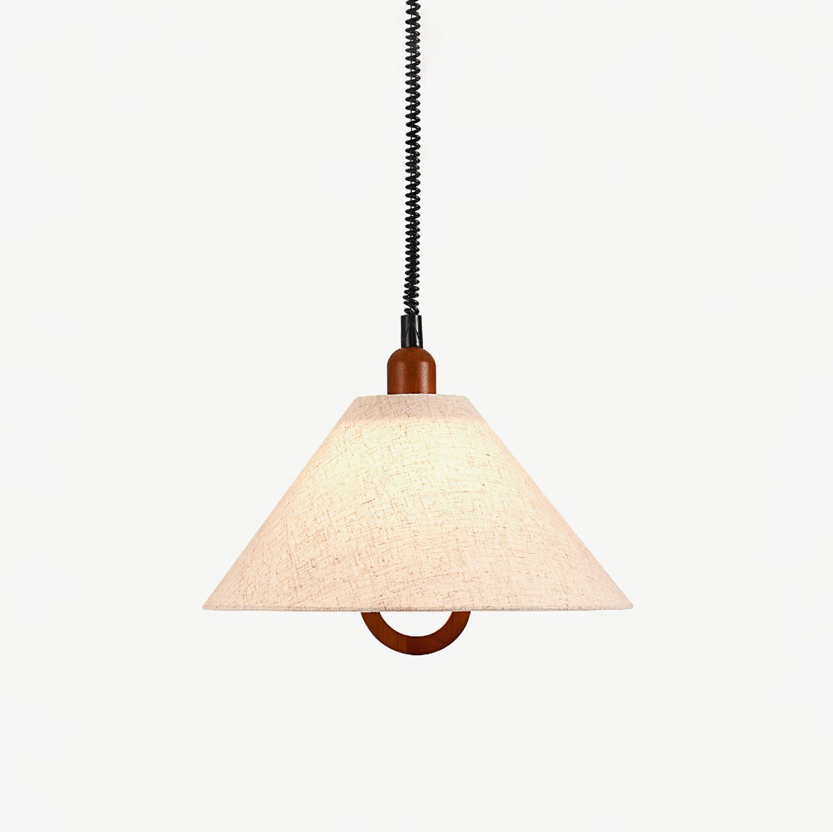 Alcaria Premium Nordic Art Fabric Wood Pendant Lamp