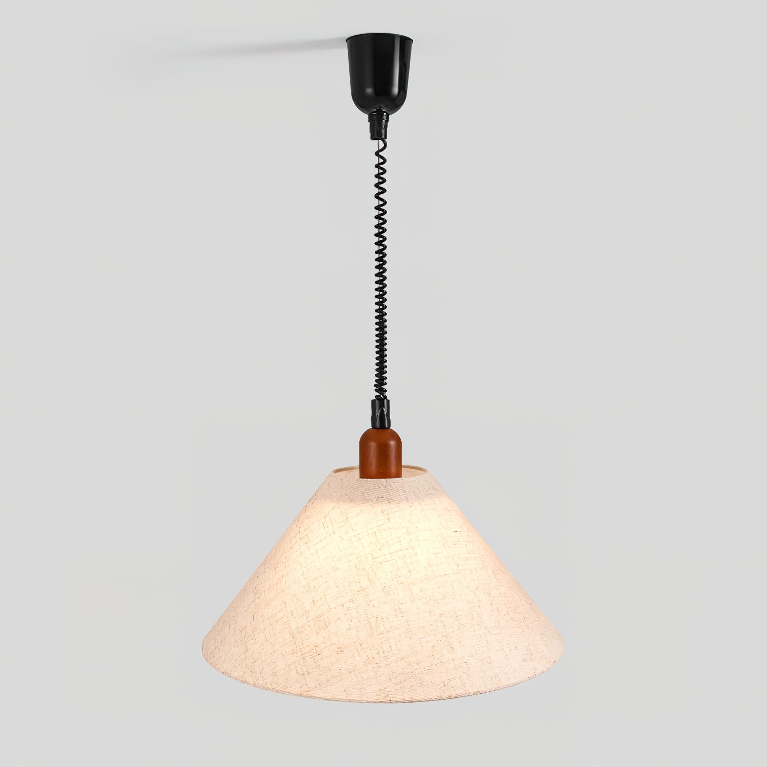 Alcaria Premium Nordic Art Fabric Wood Pendant Lamp