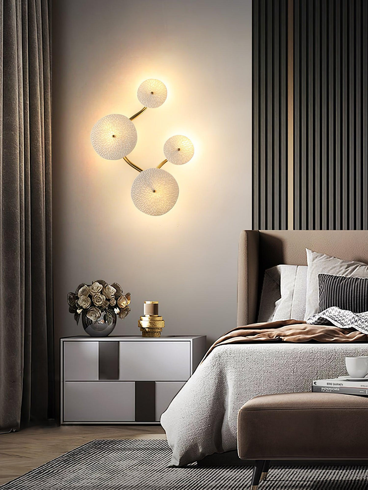 Fairhaven Lotus Petal Indoor Wall Light